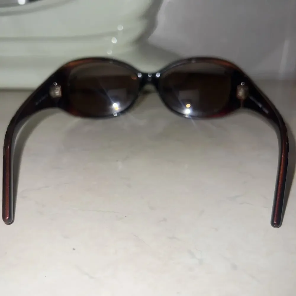 Authentic Fendi Monogram Oversized Rectangle Brown Sunglasses FS299